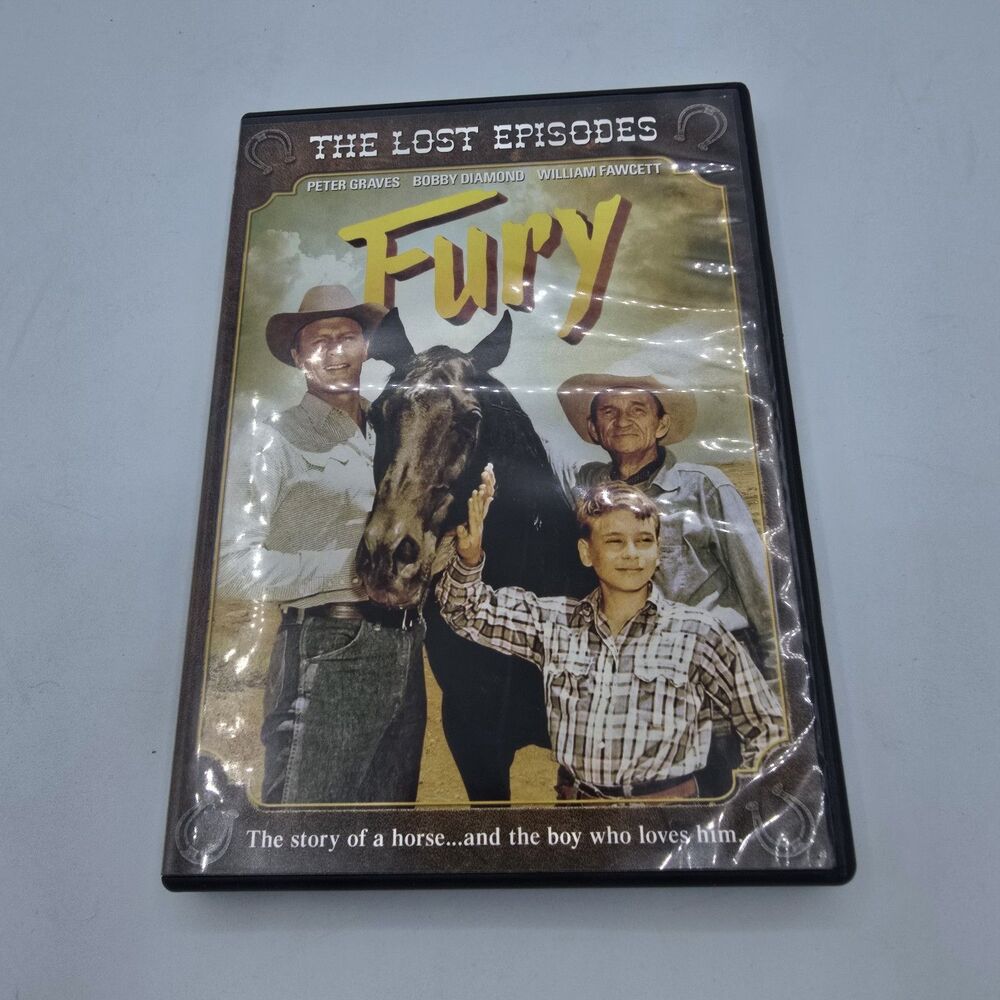 Fury: The Lost Episodes (DVD, 2013, 3-Disc Set) 9 & 1/2 hours of show-Like New